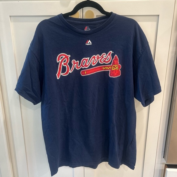 Majestic Other - Atlanta Braves Freddie Freeman #5 Majestic XL 100% Cotton Blue T-Shirt MLB Shirt